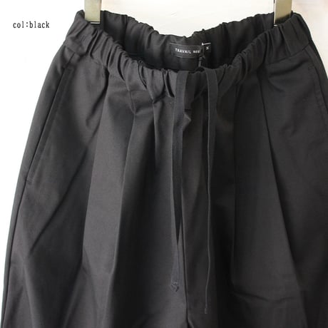 **またまた再入荷** TRAVAIL MANUEL トラバイユマニュアル　コンパクトチノストレッチバームパンツ　#杢グレー、ブラック