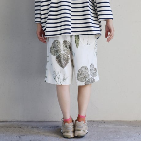 ASEEDONCLOUD アシードンクラウド plant memories print shokuonshitsu short trousers