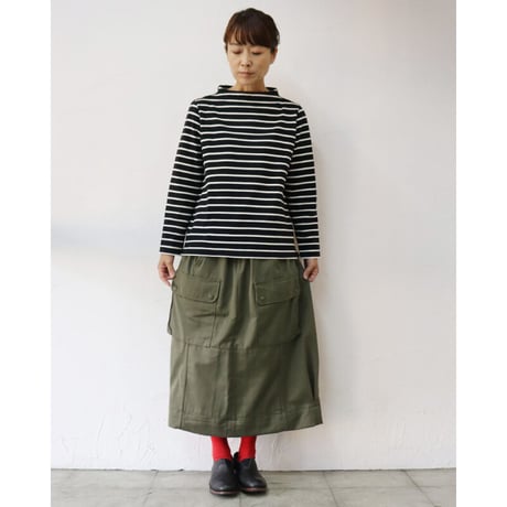 ARTE POVERA アルテポーヴェラ　フランスカーゴパンツ RE-スカート ＃オリーブMIX