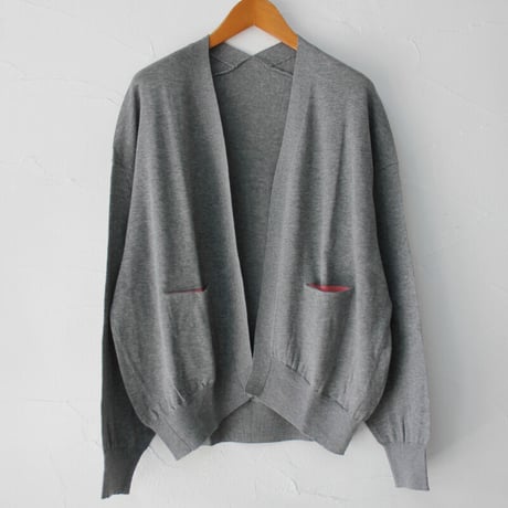 atelier naruse アトリエナルセ　コットンニットカーディガン cotton knit cardigan　#キャメル、グレイ、ブラック