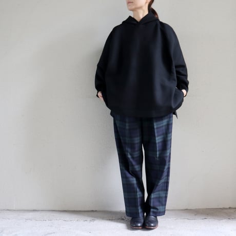 TRAVAIL MANUEL トラバイユマニュアル　T/Rチェック裏起毛1タックスラックス　【送料無料】