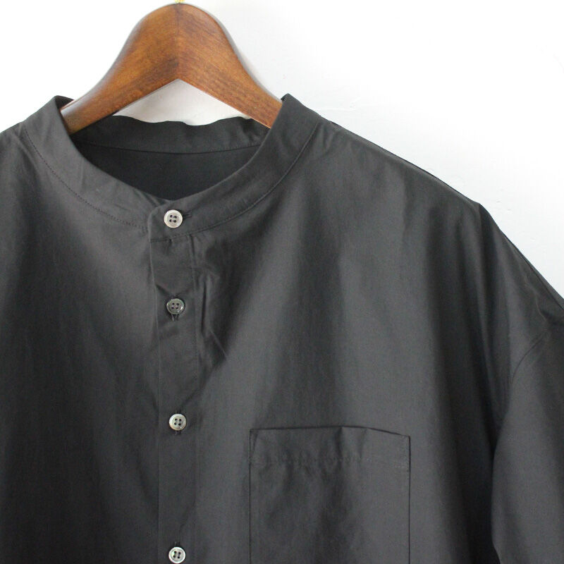またまた再入荷** Linenya リネンヤ ギザコットンバンドカラー半袖