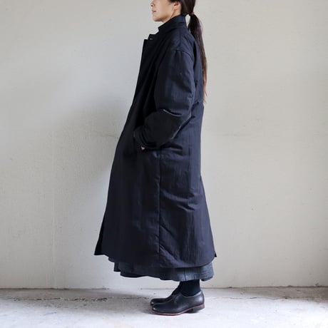 CAERULA PER LIGHTS カエルラ　C/Nウェザー中綿コート　#ブラック、ベージュ