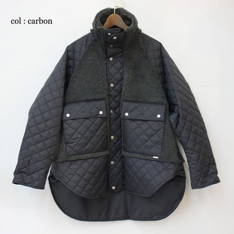 amne アンヌ　BOA / QUILT useful coat #carbon , coyote