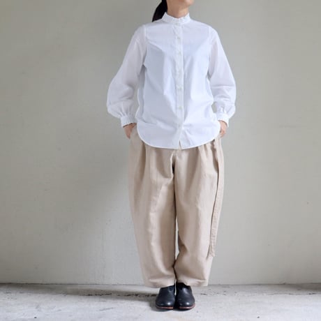 **再入荷** amne アンヌ　BROAD frilled blouse ブロードフリルブラウス【送料無料】