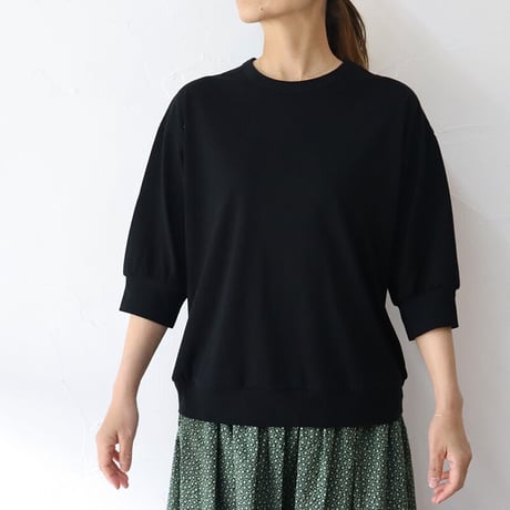 **またまたまた再入荷** Linenya リネンヤ　クルーネック5分袖Tシャツ　【送料無料】