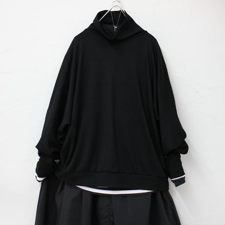 **またまた再入荷**LinenYa ウール天竺ハイネックプルオーバー　#ネイビー、ブラック、ヘザーグレー　【送料無料】