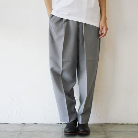 TRAVAIL MANUEL トラバイユマニュアル　ドライトロピカルズートパンツ　#ミディアムグレー