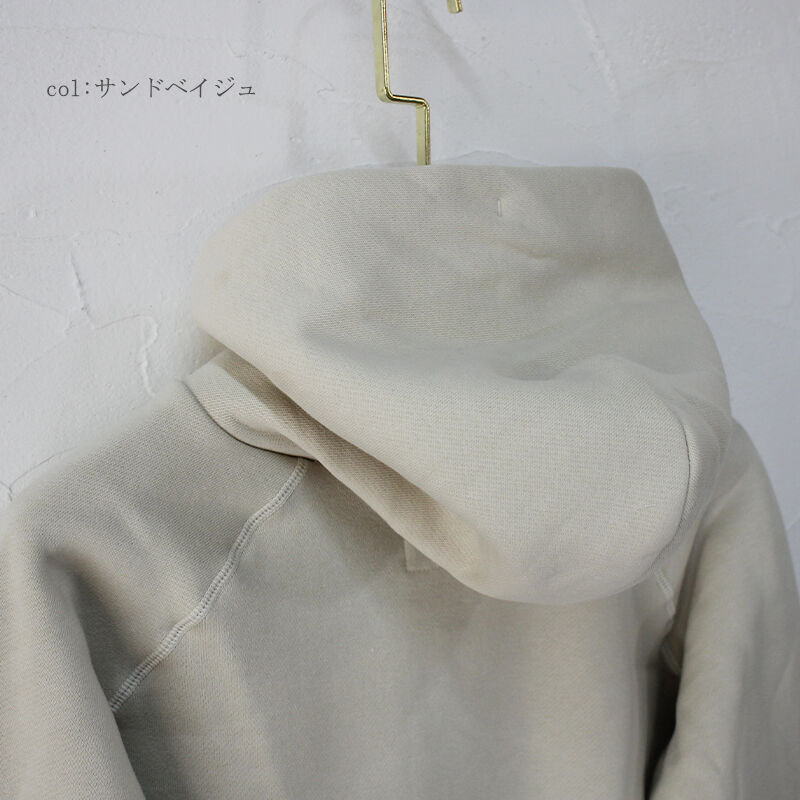 atelier naruse アトリエナルセ 裏毛コットンスウェットパーカー