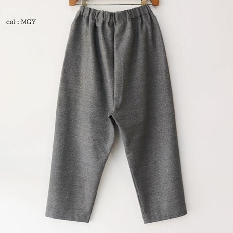 **サイズ欠け分再入荷**TRAVAIL MANUEL トラバイユマニュアル　杢グレンチェックポーラパンツ　#MGY,CGY,NVY