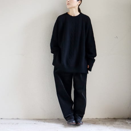 homspun ホームスパン　コーデュロイタックパンツ　#イエロー、ブラック