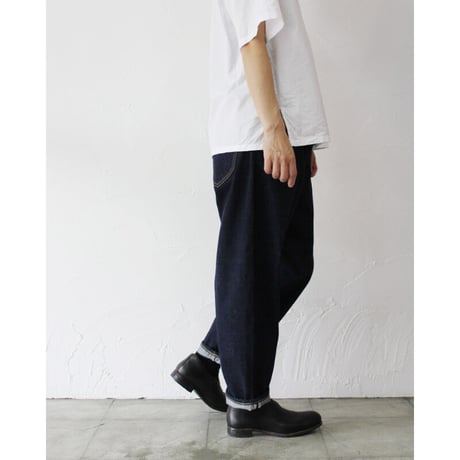 **またまたまた再入荷** sasanqua by trees  Loose Tapered Denim ルーズテーパードデニム　#one wash 【送料無料】