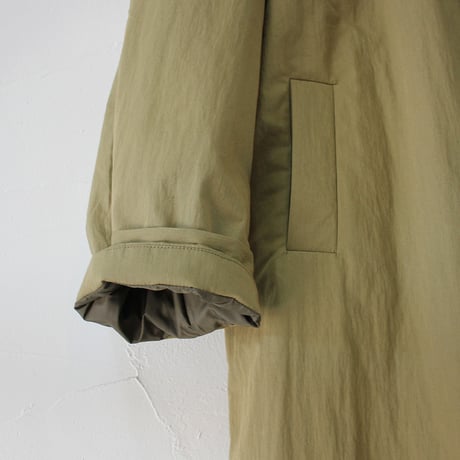 CAERULA PER LIGHTS カエルラ　C/Nウェザー中綿コート　#ブラック、ベージュ