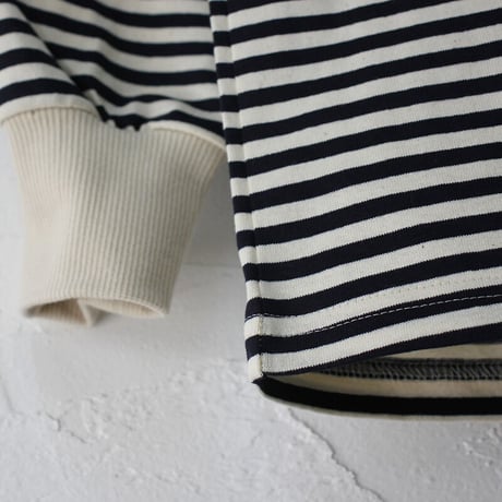 atelier naruse アトリエナルセ　コットンボーダーカットソー（長袖）cotton border cut&sewn（long sleeves）