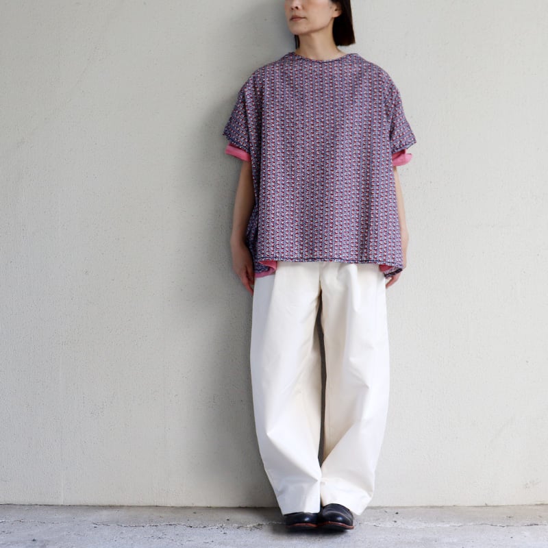美品♡23ss homspunキャラコ小花プリントギャザースカート M