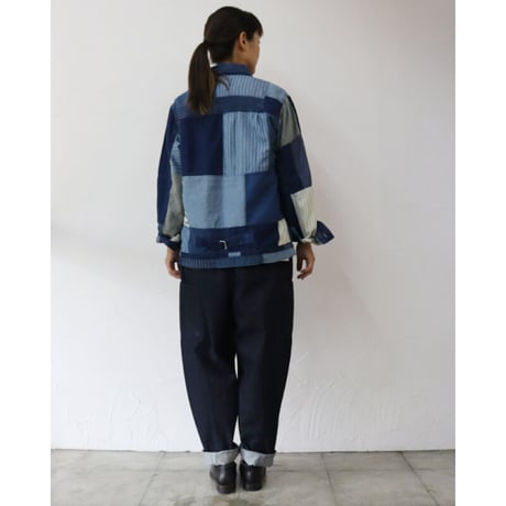 FUNSET OF ART ファンセットオブアート　IDGパッチワークジムジャケット　#インディゴ　【送料無料】