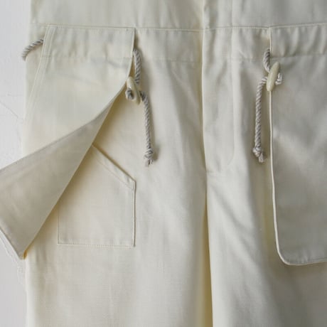 ASEEDONCLOUD アシードンクラウド　Hyouryushi tricotine Shared work wader　#off white　【送料無料】