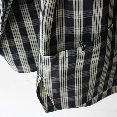 ASEEDONCLOUD アシードンクラウド　HandWerker ハンドベイカー HW light coat #indigo check