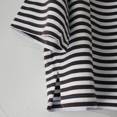 atelier naruse アトリエナルセ　コットンボーダーカットソー（半袖）｜cotton border cut&sewn（short sleeves）