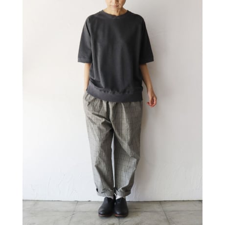 **サイズ欠け再入荷** TRAVAIL MANUEL トラバイユマニュアル　C/Lチェックワッシャーフルサドルパンツ　【送料無料】