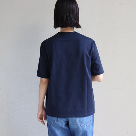 TRAVAIL MANUEL トラバイユマニュアル　クラシック天竺ノームTシャツ　#ホワイト、ブラック、マスタード、ネイビー、モカ、ピンク