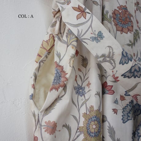 ASEEDONCLOUD アシードンクラウド　Antique flower print Jiyusou smock dress #ナチュラル【送料無料】