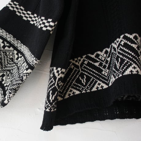 ASEEDONCLOUD アシードンクラウド　Seiyako jacquard blouse # black 【送料無料】