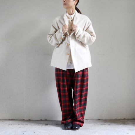 ASEEDONCLOUD アシードンクラウド　Foggy wool Sankayo jacket #off white 【送料無料】