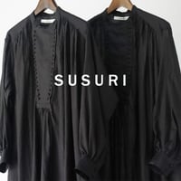 SUSURI ススリ　ぺブルドレス　#black 【送料無料】