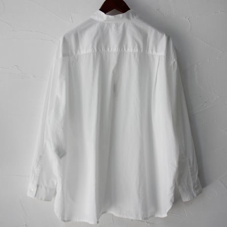 ARTE POVERA アルテポーヴェラ　120/2スーピマローンスタンドシャツ　#ホワイト、ブラック