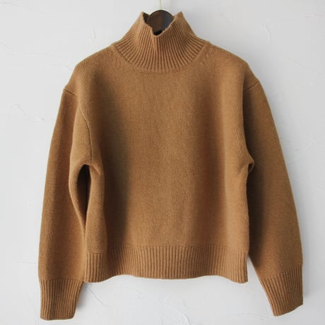 atelier naruse アトリエナルセ　ラムウールタートルネックセーター　#キャメル、グレイ
