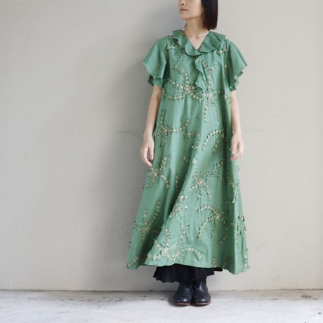 SUSURI ススリ　シンクドレス　#green , black　【送料無料】