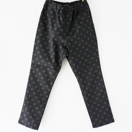 TRAVAIL MANUEL トラバイユマニュアル　ドットチノナローパンツ　#ブラックｘグレー