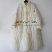 ASEEDONCLOUD アシードンクラウド　Sankayo embroidery quilt Laboratory coat #Ivory  【送料無料】