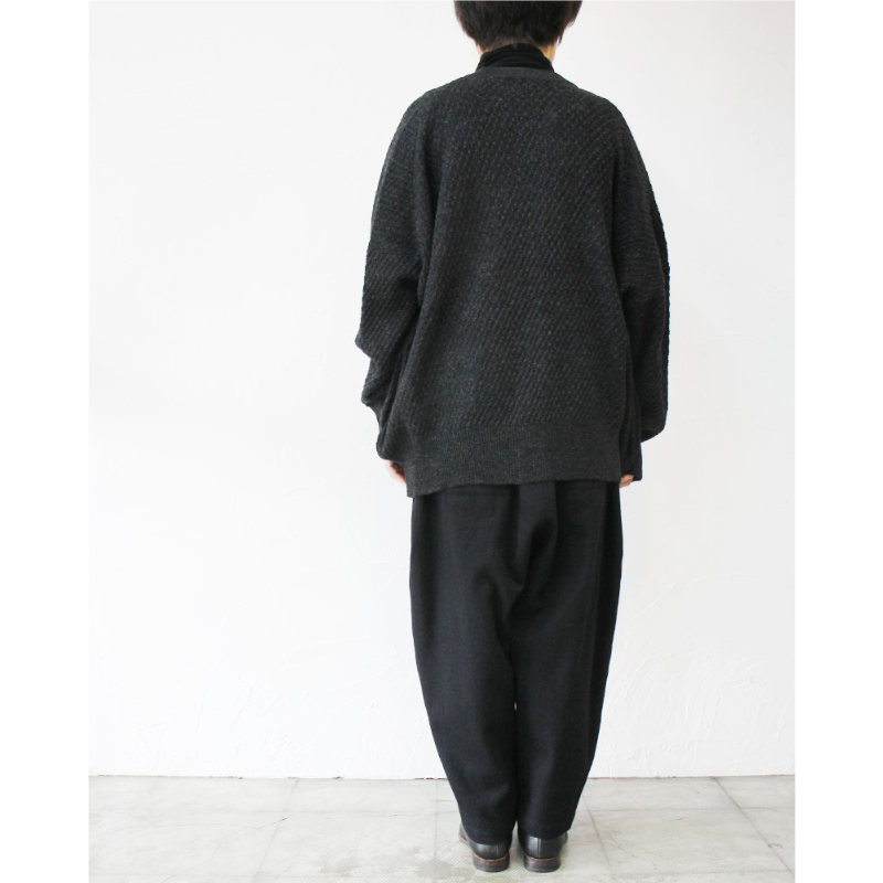 タグ付き アトリエナルセ ラムウールビッグカーディガン　日本製 atelier naruse アトリエナルセ ラムウール ビッグサイズ