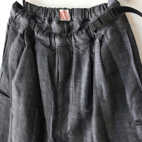 FUNSET OF ART ファンセットオブアート　シャドーデニムニッカークライミングパンツ　#black