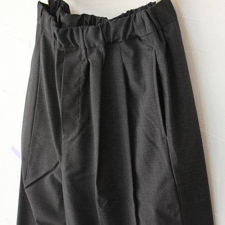 TRAVAIL MANUEL トラバイユマニュアル　ドライウェザー2タックワイドパンツ　#チャコール、ブラック