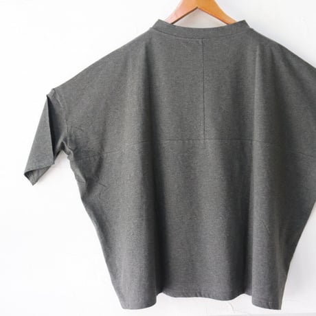 **またまた再入荷** Linenya リネンヤ　コットン天竺7分袖Tシャツ　＃レッド、チャコール、ブラック