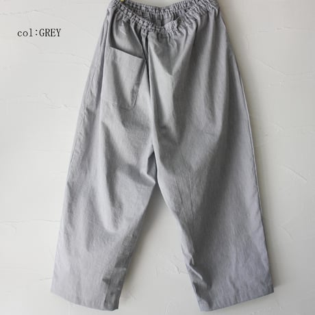 **再入荷** LinenYa リネンヤ　コードレーンワンタックパンツ　#ブルー、グレー　【送料無料】