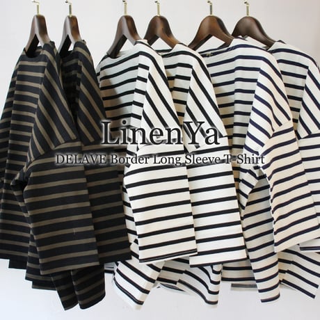 **またまたまた再入荷** LinenYa リネンヤ　デラヴェボーダー長袖Tシャツ　【送料無料】