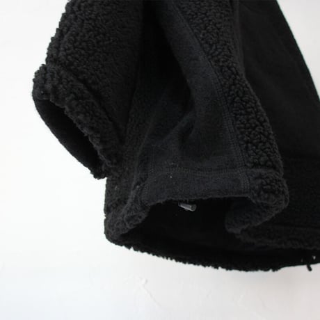 maomade マオメイド　シープボアｘ圧縮ウールフードジャケット　#オフ白ｘカーキ、ブラックｘブラック