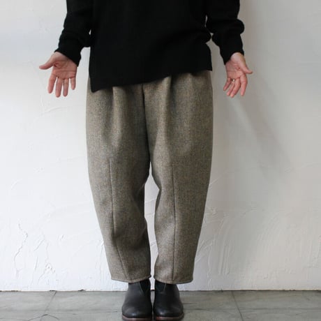 ASEEDONCLOUD アシードンクラウド　Hyouryushi herringbone Lighthouse Trousers #Beige 【送料無料】