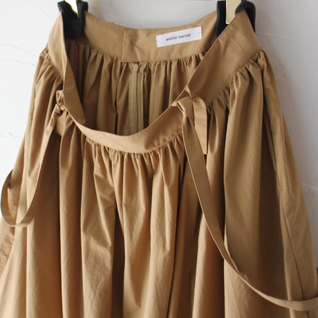 atelier naruse アトリエナルセ　コットンサスペンダースカート　cotton suspender skirt　#キャメル、ブラック