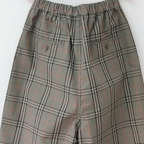 TRAVAIL MANUEL トラバイユマニュアル　T/Cチェックレイバーパンツ　#ベージュｘブラック、ブラックウォッチ　【送料無料】