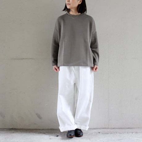 TRAVAIL MANUEL トラバイユマニュアル　ムラ糸デニムノーティカルパンツ　#オフ白、インディゴ