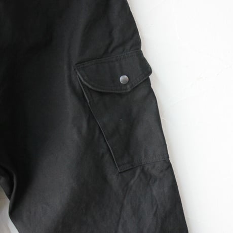 FUNSET OF ART ファンセットオブアート　ミリタリーサージパイロットパンツ　#ブラック　【送料無料】
