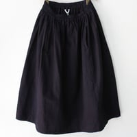homspun ホームスパン　藍染めギャザースカート　#ブルー　【送料無料】