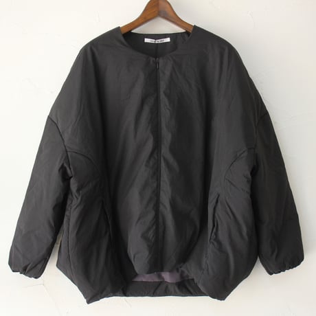 **またまたまた再入荷** LILOU + LILY リルアンドリリー　NO COLLAR DAWN JAKET　ノーカラーダウンジャケット　#ブラック、モカブラウン