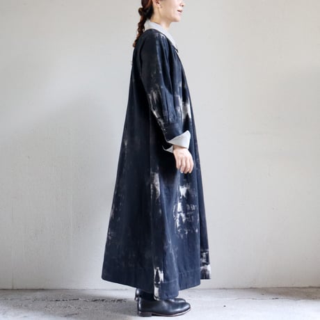 ASEEDONCLOUD アシードンクラウド　Fog forest denim Tea garden gown #black 【送料無料】