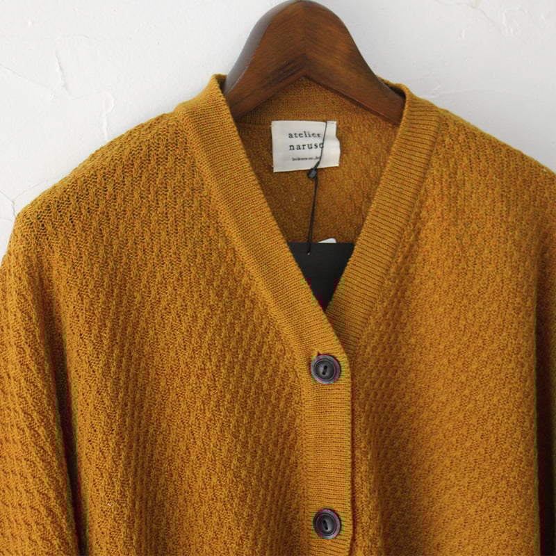 atelier naruse アトリエナルセ ラムウールビッグサイズカーディガン  